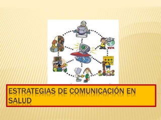 ESTRATEGIAS DE COMUNICACIÓN EN
SALUD
 