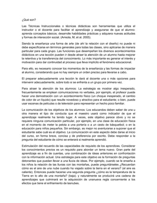 Estrategias de  enseñanza