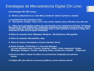 Estrategias de mercadotecnia digital | PPT