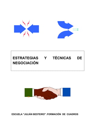 ESTRATEGIAS Y TÉCNICAS DE
NEGOCIACIÓN
ESCUELA "JULIÁN BESTEIRO" .FORMACIÓN DE CUADROS
 
