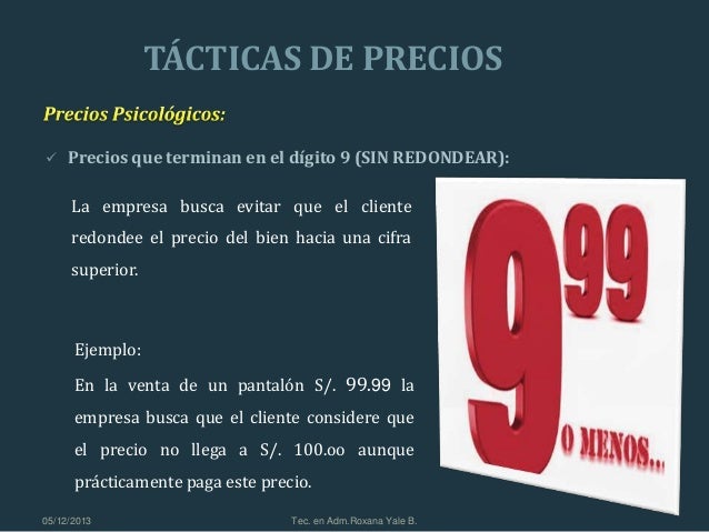 Estrategias de precio