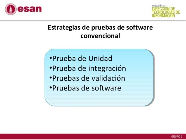 Estrategias de prueba de software