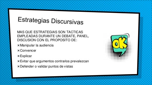 Estrategias Discursivas para e