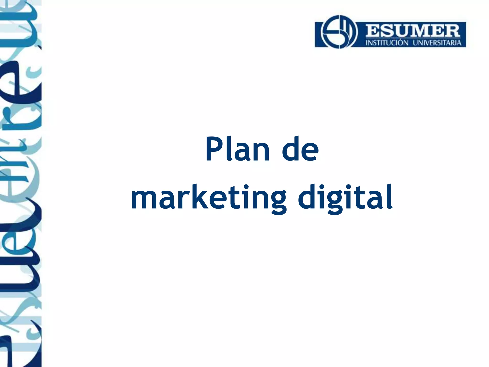 Plan de
marketing digital