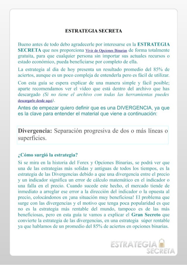 Estrategias de opciones binarias comerciales pdf