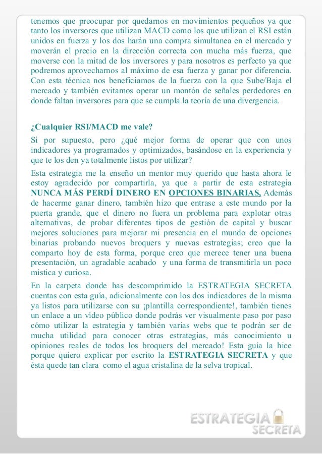 Estrategias de opciones binarias pdf