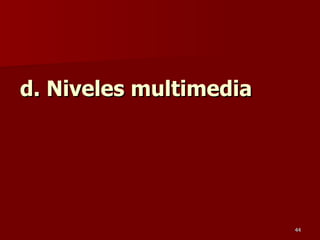 d. Niveles multimedia 