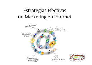 Estrategias EfectivasEstrategias Efectivas
de Marketing en Internetde Marketing en Internet
 