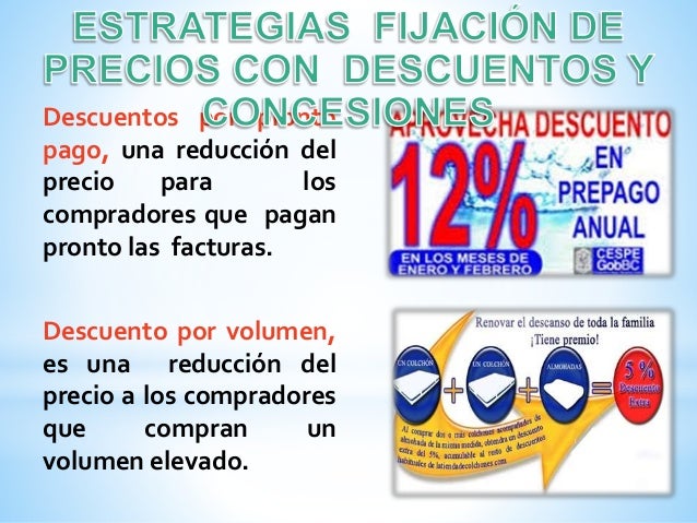 Estrategias fijación de precios por paquetes de productos