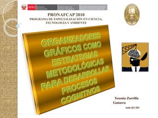 Yesenia Zorrilla
Gutarra
Aula Q3-201
PRONAFCAP 2010
PROGRAMA DE ESPECIALIZACIÓN EN CIENCIA,
TECNOLOGÍA YAMBIENTE
 