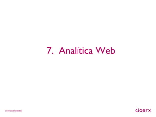 7.  Analítica Web 