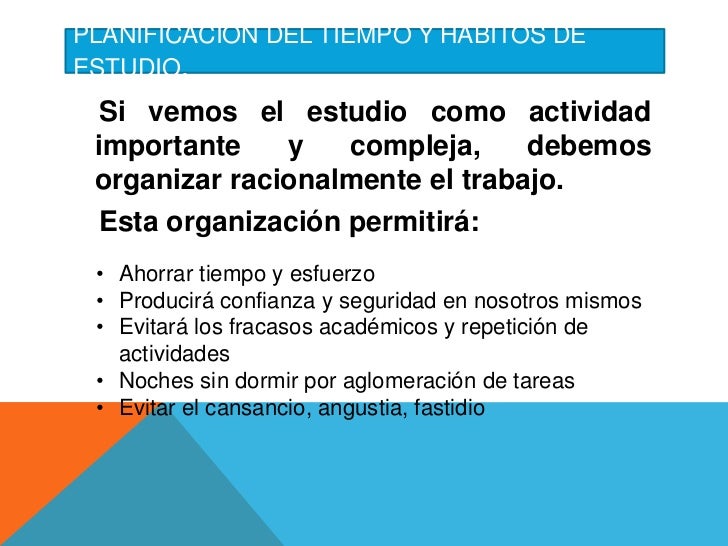 Estrategias Para El Aprendizaje Hábitos De Estudio
