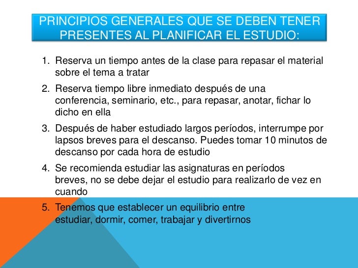 Estrategias Para El Aprendizaje Hábitos De Estudio
