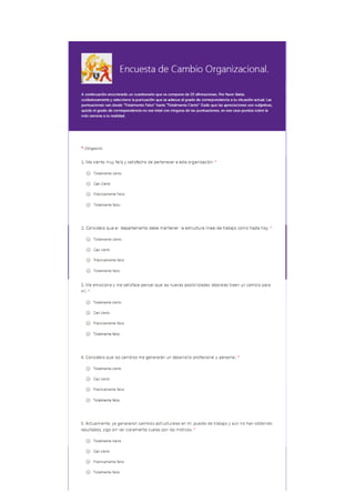 Estrategias para el cambio organizacional. | PDF