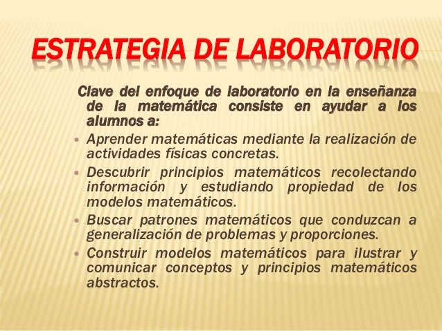 Estrategias para la enseñanza de la matemática