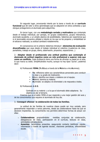 Estrategias para mejorar la gestion de aula | PDF
