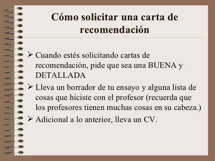 Estrategias para Solicitar cartas de Recomendación y 