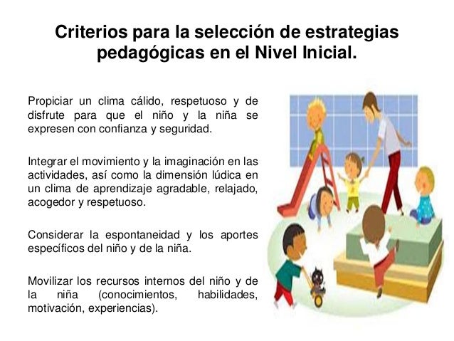 los criterios pedagógicos