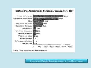 Importancia: Medidas de educación vial y prevención de riesgos 
