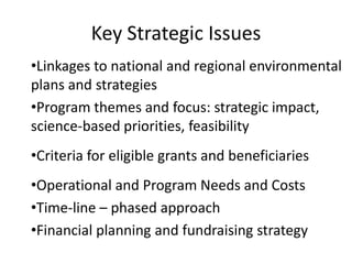 E Strategic Planning