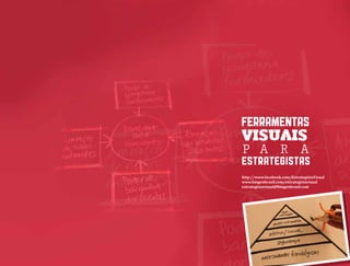 FERRAMENTAS
VISUAIS
P A R A
ESTRATEGISTAS
http://www.facebook.com/EstrategistaVisual
www.bmgenbrasil.com/estrategistavisual
estrategistavisual@bmgenbrasil.com
 