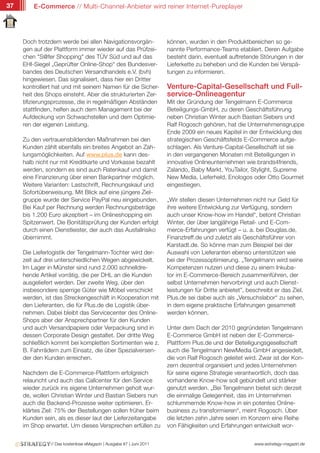 37       E-Commerce // Multi-Channel-Anbieter wird reiner Internet-Pureplayer




     Doch trotzdem werde bei allen Navigationsvorgän-                können, wurden in den Produktbereichen so ge-
     gen auf der Plattform immer wieder auf das Prüfzei-             nannte Performance-Teams etabliert. Deren Aufgabe
     chen "S@fer Shopping" des TÜV Süd und auf das                   besteht darin, eventuell auftretende Störungen in der
     EHI-Siegel „Geprüfter Online-Shop“ des Bundesver-               Lieferkette zu beheben und die Kunden bei Verspä-
     bandes des Deutschen Versandhandels e.V. (bvh)                  tungen zu informieren.
     hingewiesen. Das signalisiert, dass hier ein Dritter
     kontrolliert hat und mit seinem Namen für die Sicher-           Venture-Capital-Gesellschaft und Full-
     heit des Shops einsteht. Aber die strukturierten Zer-           service-Onlineagentur
     tifizierungsprozesse, die in regelmäßigen Abständen             Mit der Gründung der Tengelmann E-Commerce
     stattfinden, helfen auch dem Management bei der                 Beteiligungs-GmbH, zu deren Geschäftsführung
     Aufdeckung von Schwachstellen und dem Optimie-                  neben Christian Winter auch Bastian Siebers und
     ren der eigenen Leistung.                                       Ralf Rogosch gehören, hat die Unternehmensgruppe
                                                                     Ende 2009 ein neues Kapitel in der Entwicklung des
     Zu den vertrauensbildenden Maßnahmen bei den                    strategischen Geschäftsfelds E-Commerce aufge-
     Kunden zählt ebenfalls ein breites Angebot an Zah-              schlagen. Als Venture-Capital-Gesellschaft ist sie
     lungsmöglichkeiten. Auf www.plus.de kann des-                   in den vergangenen Monaten mit Beteiligungen in
     halb nicht nur mit Kreditkarte und Vorkasse bezahlt             innovative Onlineunternehmen wie brands4friends,
     werden, sondern es sind auch Ratenkauf und damit                Zalando, Baby Markt, YouTailor, Stylight, Supreme
     eine Finanzierung über einen Bankpartner möglich.               New Media, Lieferheld, Enologos oder Otto Gourmet
     Weitere Varianten: Lastschrift, Rechnungskauf und               eingestiegen.
     Sofortüberweisung. Mit Blick auf eine jüngere Ziel-
     gruppe wurde der Service PayPal neu eingebunden.                „Wir stellen diesen Unternehmen nicht nur Geld für
     Bei Kauf per Rechnung werden Rechnungsbeträge                   ihre weitere Entwicklung zur Verfügung, sondern
     bis 1.200 Euro akzeptiert – im Onlineshopping ein               auch unser Know-how im Handel“, betont Christian
     Spitzenwert. Die Bonitätsprüfung der Kunden erfolgt             Winter, der über langjährige Retail- und E-Com-
     durch einen Dienstleister, der auch das Ausfallrisiko           merce-Erfahrungen verfügt – u. a. bei Douglas.de,
     übernimmt.                                                      Finanztreff.de und zuletzt als Geschäftsführer von
                                                                     Karstadt.de. So könne man zum Beispiel bei der
     Die Lieferlogistik der Tengelmann-Tochter wird der-             Auswahl von Lieferanten ebenso unterstützen wie
     zeit auf drei unterschiedlichen Wegen abgewickelt.              bei der Prozessoptimierung. „Tengelmann wird seine
     Im Lager in Münster sind rund 2.000 schnelldre-                 Kompetenzen nutzen und diese zu einem Inkuba-
     hende Artikel vorrätig, die per DHL an die Kunden               tor im E-Commerce-Bereich zusammenführen, der
     ausgeliefert werden. Der zweite Weg, über den                   selbst Unternehmen hervorbringt und auch Dienst-
     insbesondere sperrige Güter wie Möbel verschickt                leistungen für Dritte anbietet”, beschreibt er das Ziel.
     werden, ist das Streckengeschäft in Kooperation mit             Plus.de sei dabei auch als „Versuchslabor“ zu sehen,
     den Lieferanten, die für Plus.de die Logistik über-             in dem eigene praktische Erfahrungen gesammelt
     nehmen. Dabei bleibt das Servicecenter des Online-              werden können.
     Shops aber der Ansprechpartner für den Kunden
     und auch Versandpapiere oder Verpackung sind in                 Unter dem Dach der 2010 gegründeten Tengelmann
     dessen Corporate Design gestaltet. Der dritte Weg               E-Commerce GmbH ist neben der E-Commerce-
     schließlich kommt bei kompletten Sortimenten wie z.             Plattform Plus.de und der Beteiligungsgesellschaft
     B. Fahrrädern zum Einsatz, die über Spezialversen-              auch die Tengelmann NewMedia GmbH angesiedelt,
     der den Kunden erreichen.                                       die von Ralf Rogosch geleitet wird. Zwar ist der Kon-
                                                                     zern dezentral organisiert und jedes Unternehmen
     Nachdem die E-Commerce-Plattform erfolgreich                    für seine eigene Strategie verantwortlich, doch das
     relauncht und auch das Callcenter für den Service               vorhandene Know-how soll gebündelt und stärker
     wieder zurück ins eigene Unternehmen geholt wur-                genutzt werden. „Bei Tengelmann bietet sich derzeit
     de, wollen Christian Winter und Bastian Siebers nun             die einmalige Gelegenheit, das im Unternehmen
     auch die Backend-Prozesse weiter optimieren. Er-                schlummernde Know-how in ein potentes Online-
     klärtes Ziel: 75% der Bestellungen sollen früher beim           business zu transformieren“, meint Rogosch. Über
     Kunden sein, als es dieser laut der Lieferzeitangabe            die letzten zehn Jahre seien im Konzern eine Reihe
     im Shop erwartet. Um dieses Versprechen erfüllen zu             von Fähigkeiten und Erfahrungen entwickelt wor-


               // Das kostenlose eMagazin | Ausgabe #7 | Juni 2011                                      www.estrategy-magazin.de
 