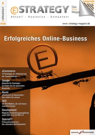 eStrategy-Magazin - Ausgabe 3 - Leseprobe