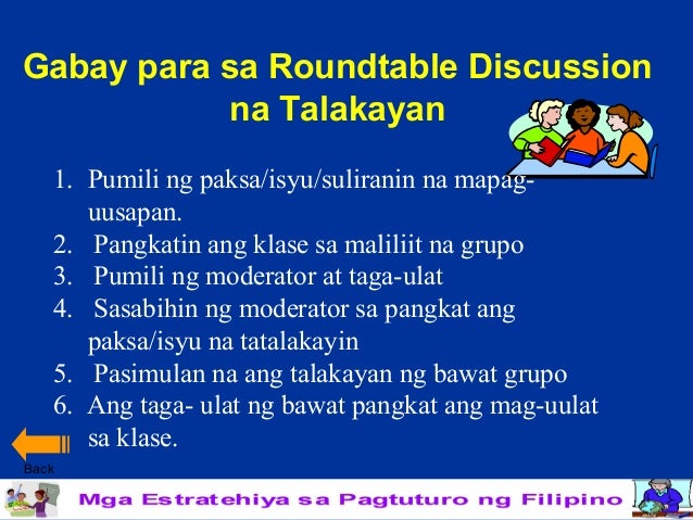 Halimbawa Ng Roundtable Discussion Tagalog - DEBATEYS
