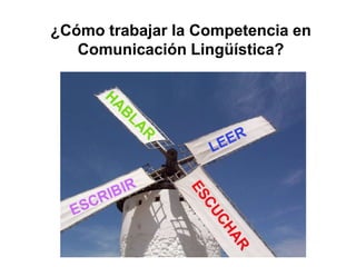 ¿Cómo trabajar la Competencia en
Comunicación Lingüística?
 
