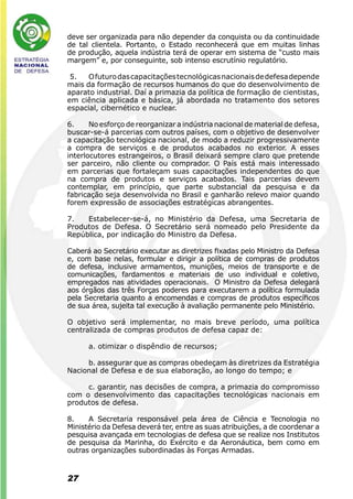 EstratéGia Nacional De Defesa   Final