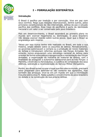EstratéGia Nacional De Defesa   Final