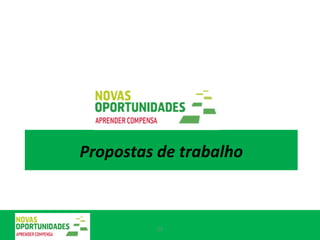 Propostas de trabalho 