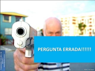 Produtividade / UVA 2011 / GE
         @thlareis /
   thlareis@yahoo.com.br




                            PERGUNTA ERRADA!!!!!!
 