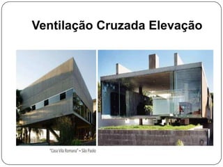 Ventilação Cruzada Elevação
 