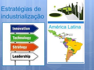 Estratégias de
industrialização
América Latina
 
