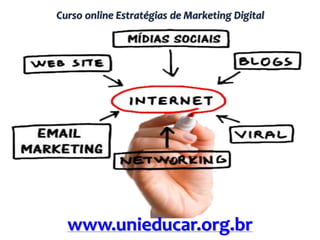 Curso online Estratégias de Marketing Digital
www.unieducar.org.br
 