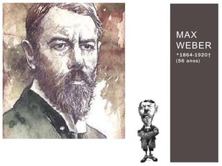 *1864-1920†
(56 anos)
MAX
WEBER
 