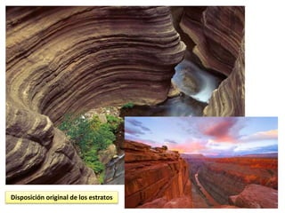 Disposición original de los estratos
 