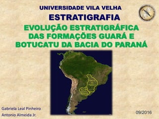 Evolução estratigrafica das Formações Guará e Botucatu - Bacia do Paraná
