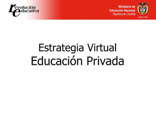 Estrategia Virtual Educación Privada 