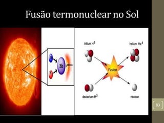 Fusão termonuclear no Sol
83
 