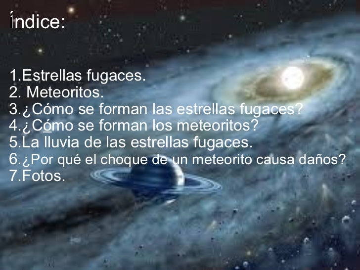Qué Relación Hay Entre Los Meteoritos Y Las Estrellas Fugaces