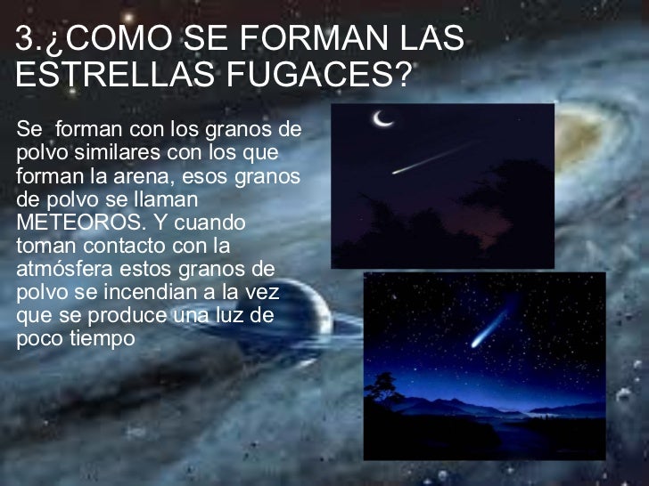 ESTRELLAS FUGACES Y METEORITOS