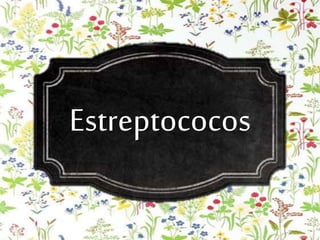 Estreptococos
 