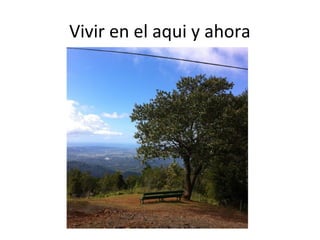 Vivir en el aqui y ahora
 