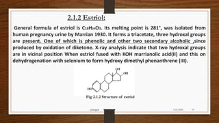 Estrogen and its synthesis