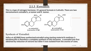 Estrogen and its synthesis