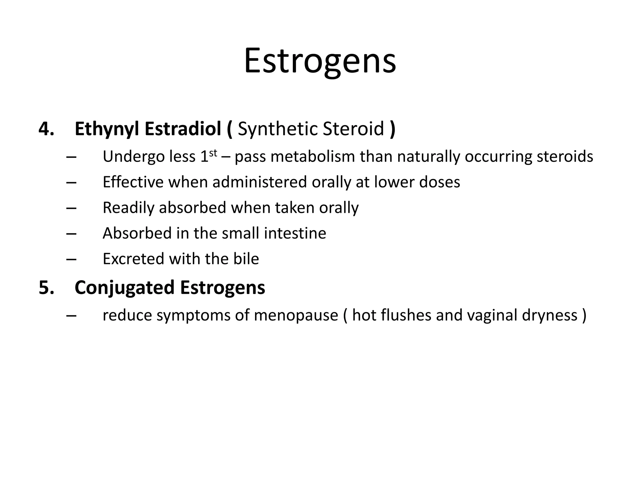 Estrogens ( Mechanism of action, adverse effects, pharmacokinetics and ...