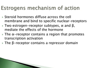 Estrogens and androgens - Pharmacology | PDF