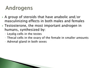 Estrogens and androgens - Pharmacology | PDF